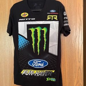 FORD RACING MONSTER ENERGY FUN-HAVER VAUGHN GITTIN JR OFFICIAL RTR SIZE M TSHIRT